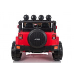 Elektrické autíčko Jeep 4x4 A999 - nelakované - červené 